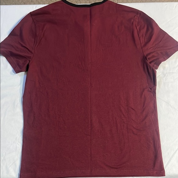 Express Red and Black Short Sleeve Tee Casual Knit - Picture 5 of 6
